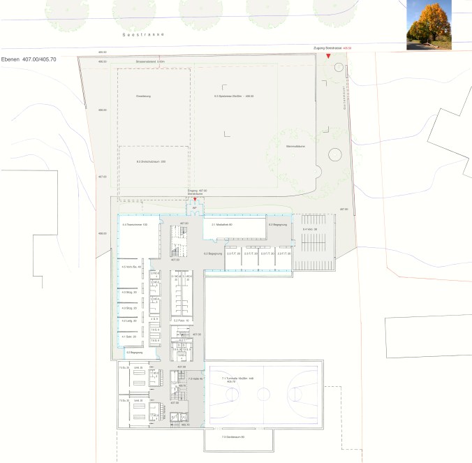 Grundriss Ebene 407.00