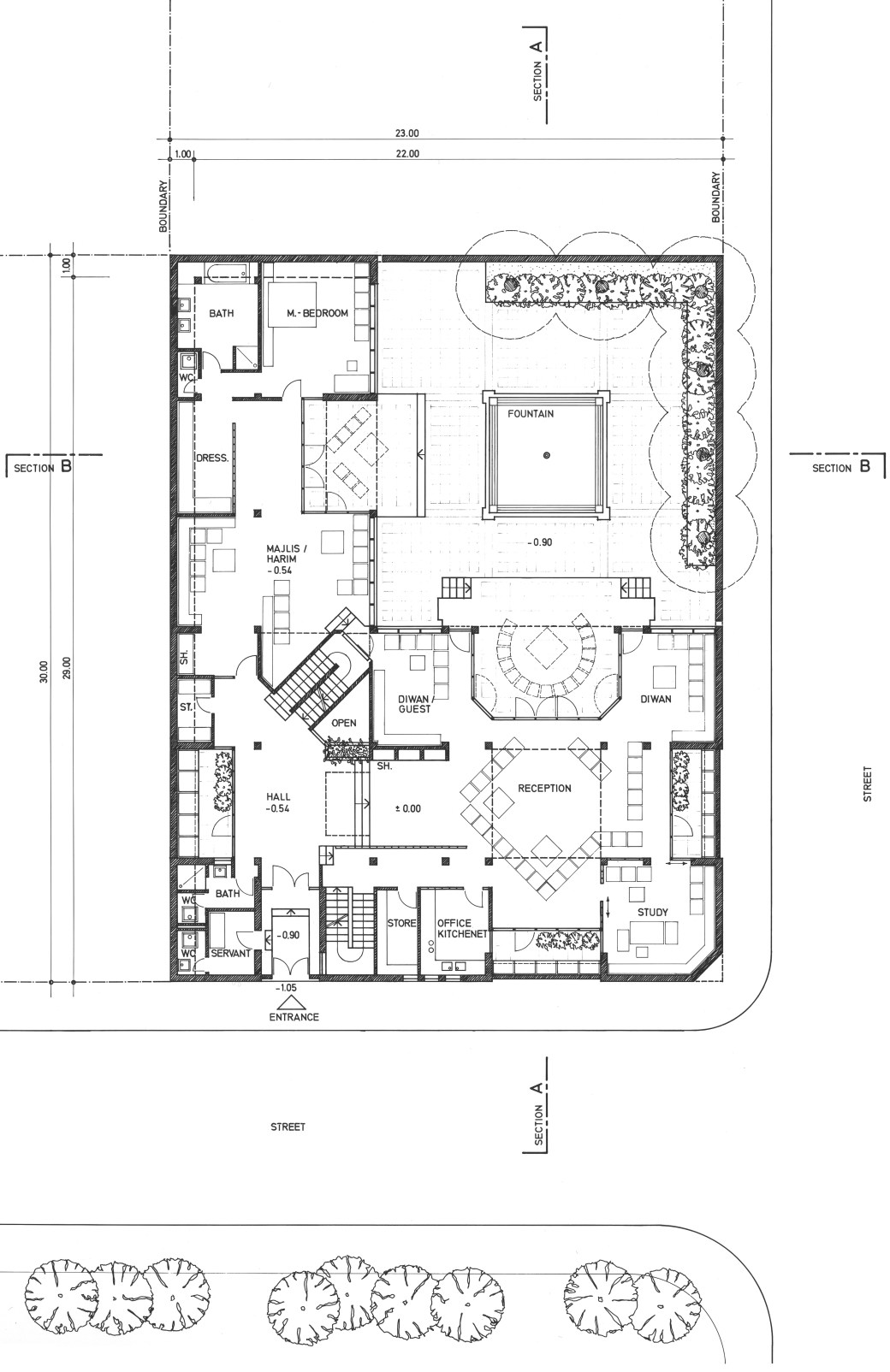 ground floor 1-100