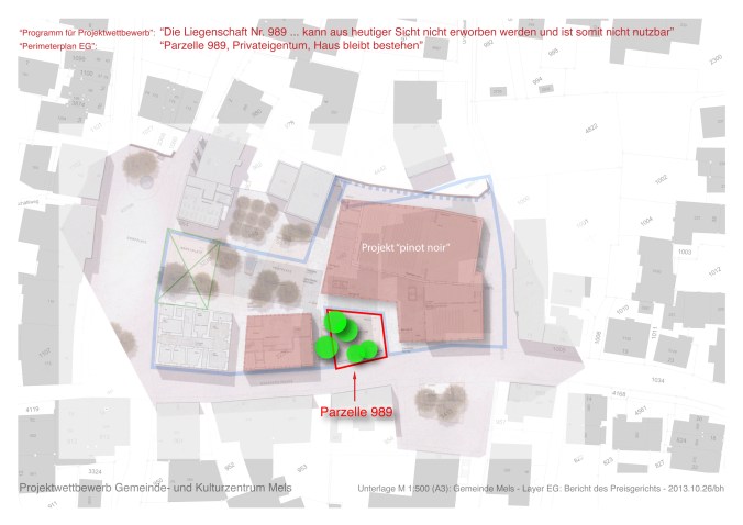 Bume, Parzelle 989, EG, mv