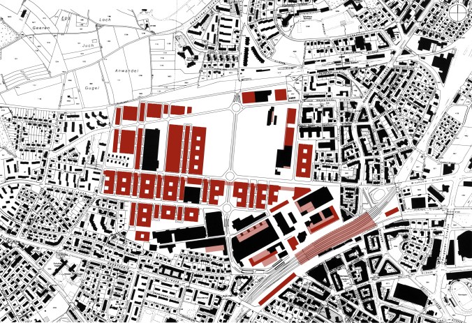 Baumassenplan, rendered