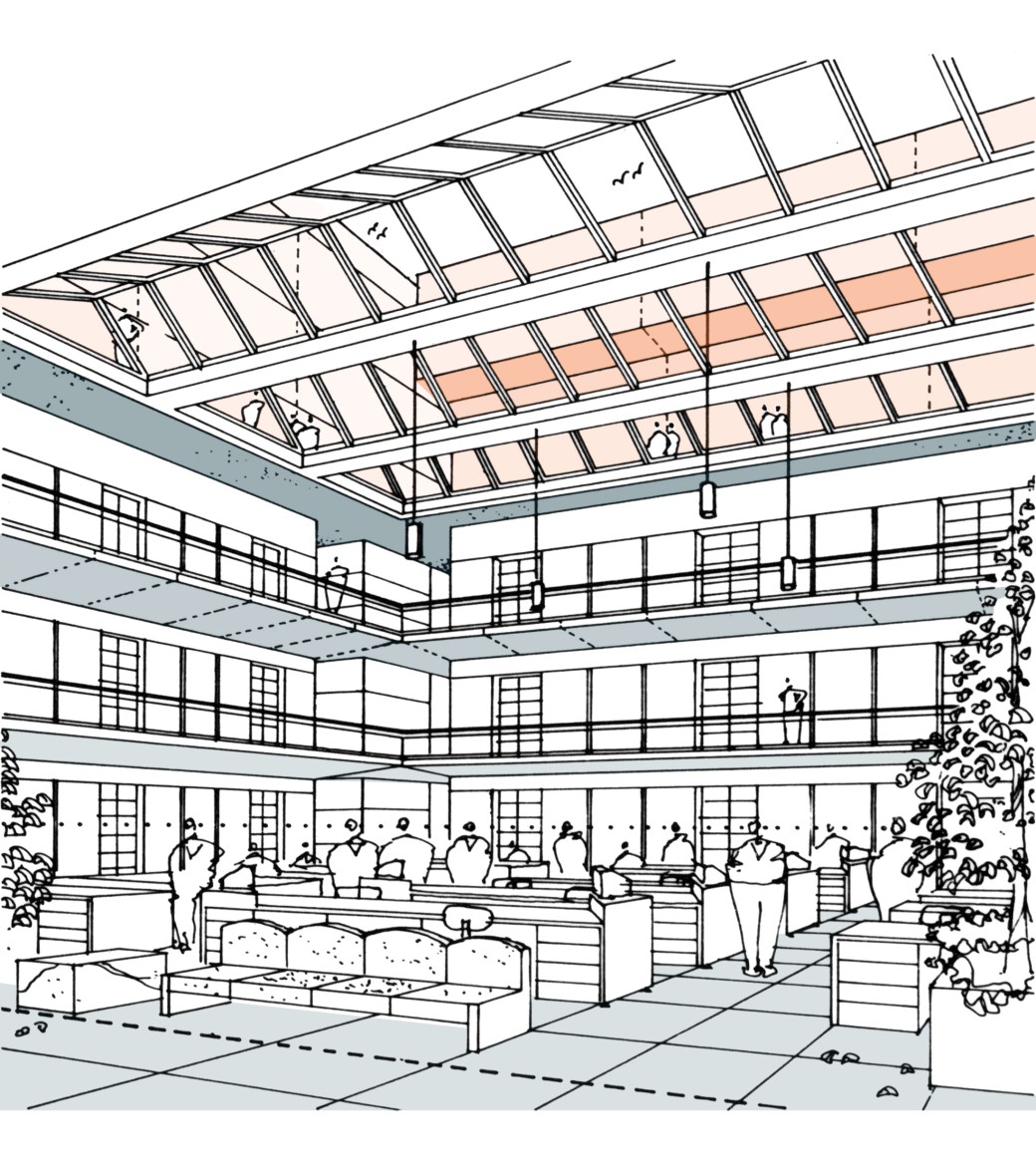 Perspektive Atrium, rendered