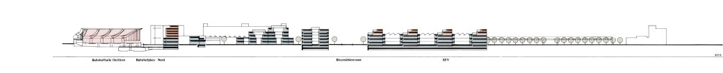 Schnitt E-E, N-S, rendered