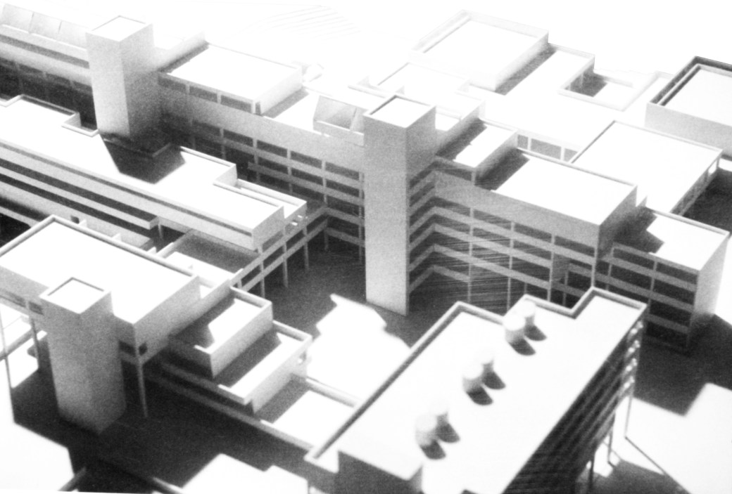 Modell, Piazza, Ansicht NW, 150