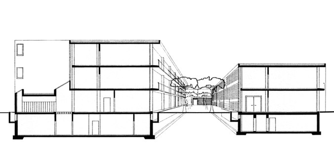 Querschnitt-Perspektive